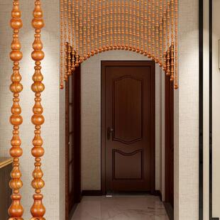 莲花桃木葫芦门帘关珠门帘隔帘卧室卫玄生间入户门对断挂F98M55H9