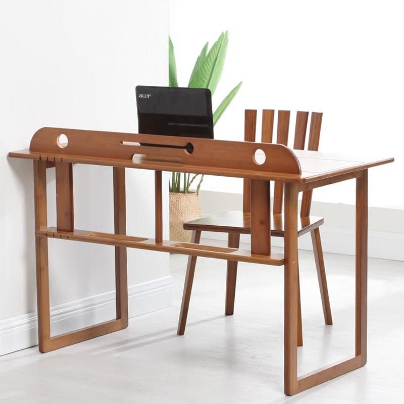 楠书桌儿童房台式电脑桌学生学习桌LUC竹现代简约用桌子办公家书