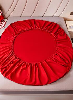 大红色结备婚庆三床笠件套床送YY礼婚单床罩单件全包床垫套四季通