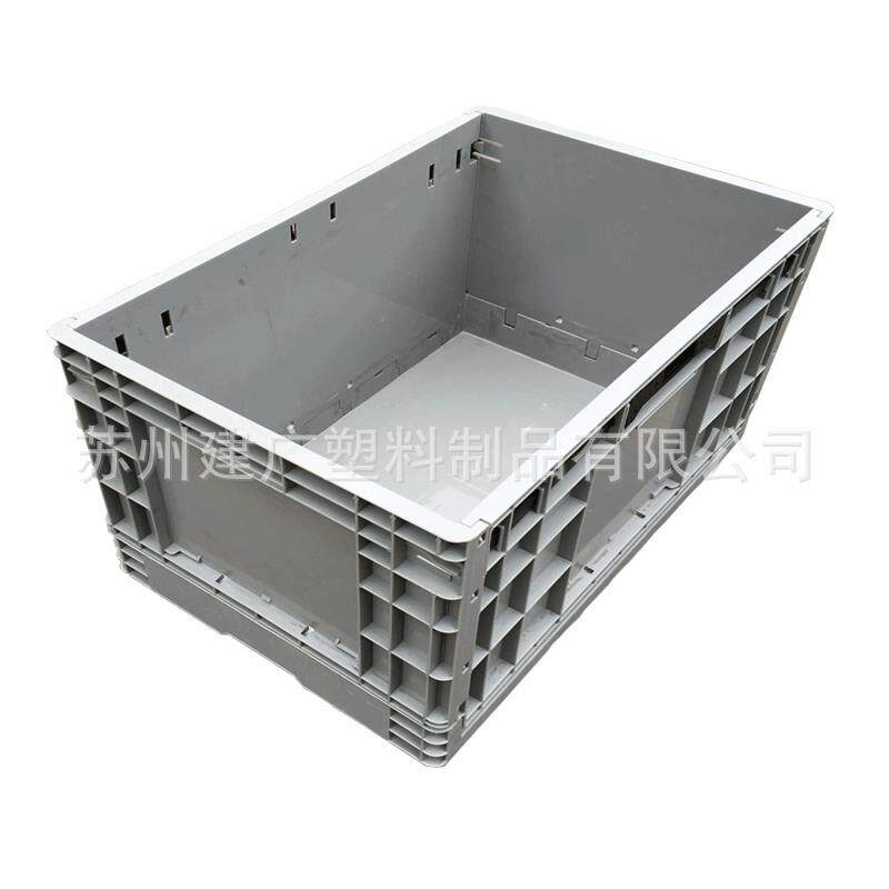 家直销EUO4厂6NPV折箱叠物流600*40装0*40mm汽车折叠式塑料包箱