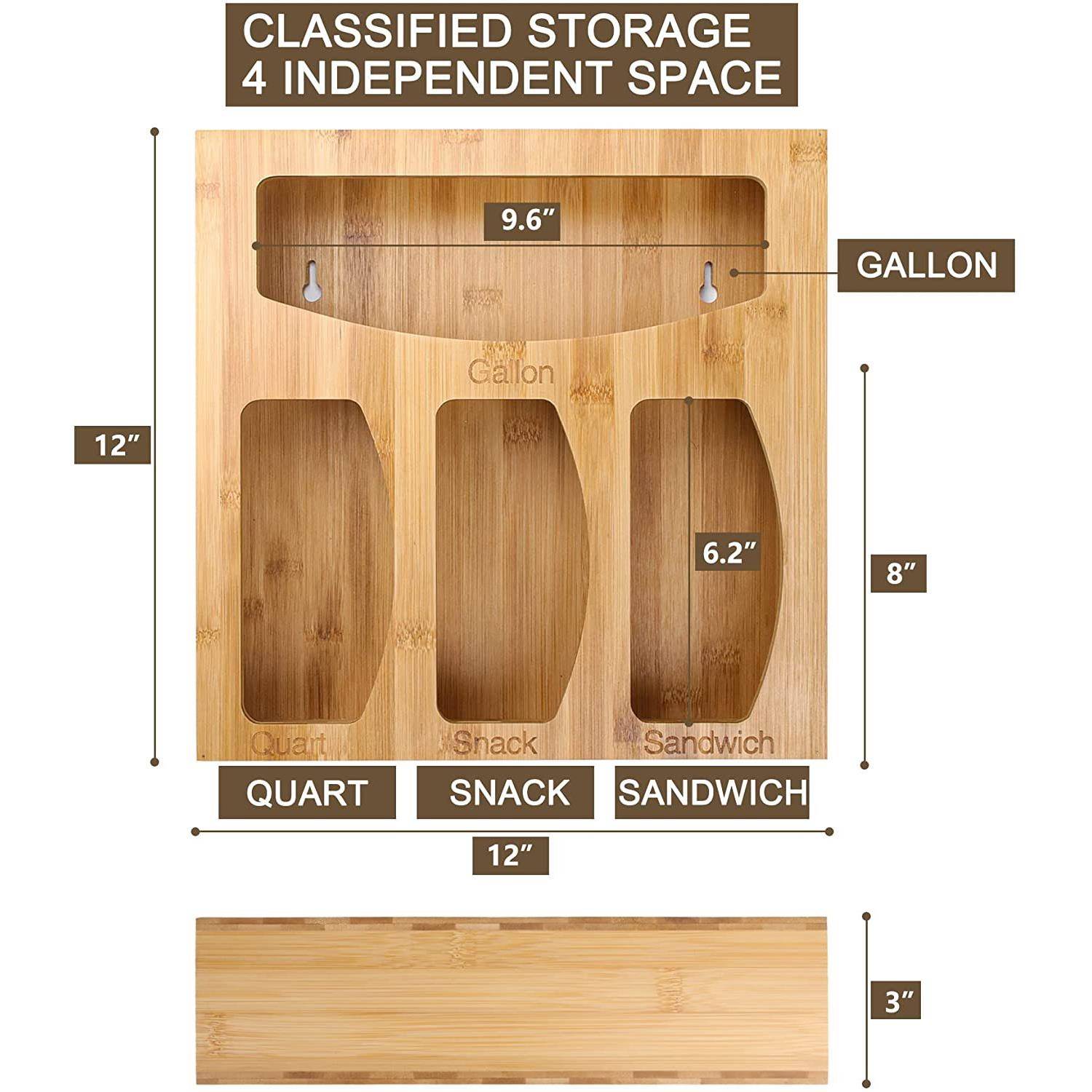 木盒质便垃圾袋收TM-6512纳整塑料袋收集器壁挂厨房方袋理子抽取