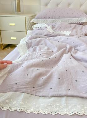 32025新款A类蕾丝花边水洗ytj56563四件套被被罩床套单学生宿舍棉