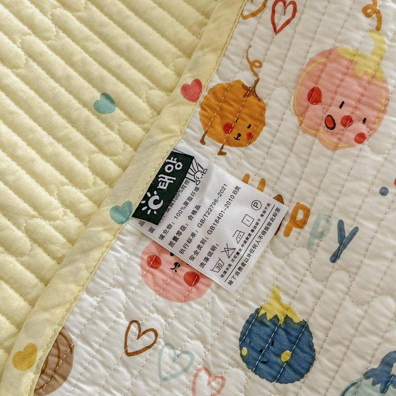 双面全棉床盖纹1子3372印款小清新单36843667品斜花床盖床单榻榻