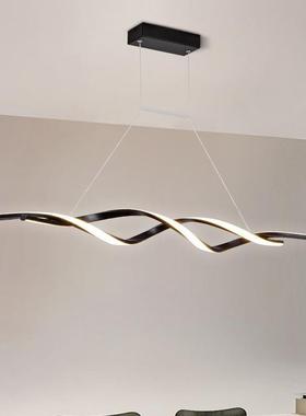 餐厅吊灯简现代极简饭约厅餐桌20灯25创新款意设计长条网93210红