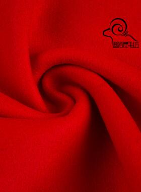 典厚毛AOL毛纺70g细6斜纹双面呢80羊纯色毛呢面欧美时装料现货