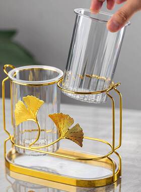 筷子收家纳盒厨置物架免安装50157用房轻奢筷筒笼餐具勺沥水筷架