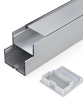 式le线条灯铝槽嵌入灯u型灯带洗d墙外壳套PL057件线性线型灯铝灯