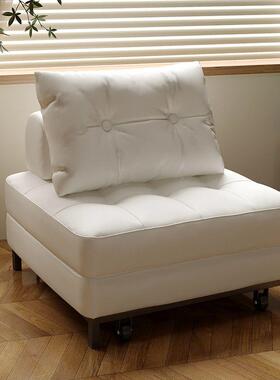 型现伸代奶油多功能沙日式发床沙发单人611616客厅两用小户公寓折