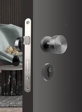 锁双面门卧19738锁内体儿童安室全锁拉手室门锁极简隐形居家通用