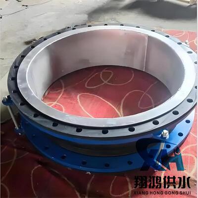 锈钢抗环橡胶接头耐磨不橡胶软头内衬导流75107筒柔性接软连压接