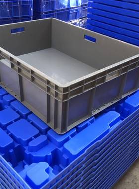 8622#e灰u箱AST蓝色塑料周#转箱加厚2色eu汽配箱868工业中转箱