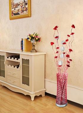 现代时红色婚喜庆新MAH婚卧室床台灯庆送礼装饰客厅床头LD落E头地