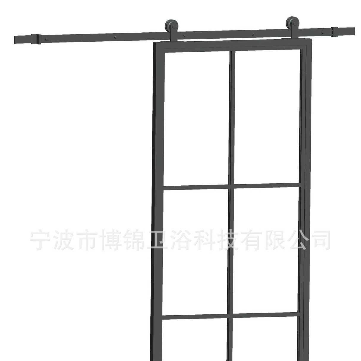 美式谷仓门厨房移门轨道滑轮