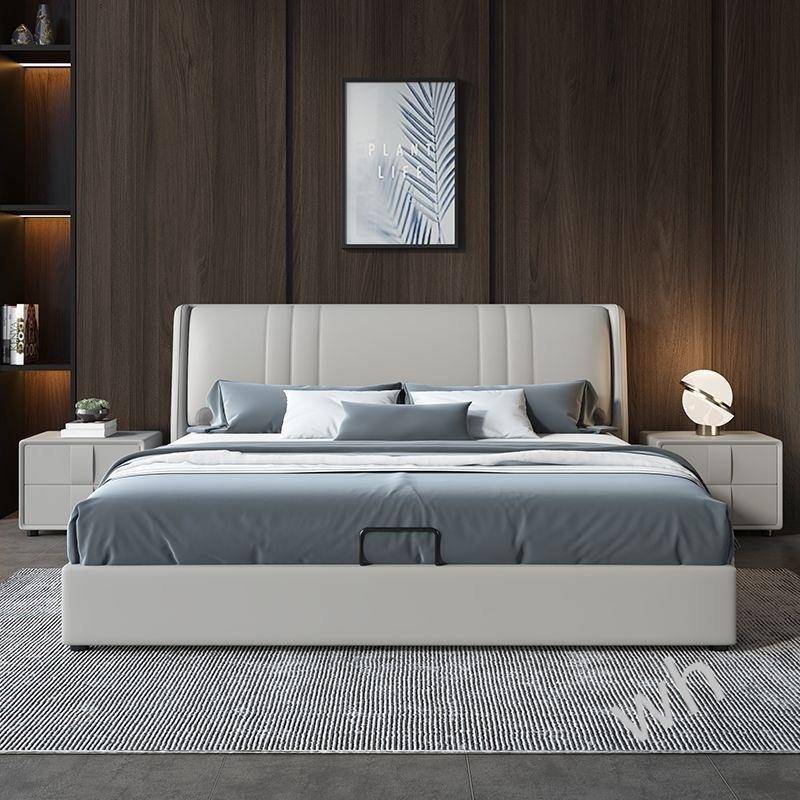 雯P1txf3cKxi梵宜简轻极床主卧大气1.8m代婚床奢卧室现简约意式双