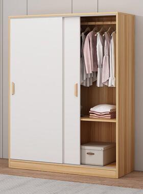 衣柜家用卧室两门三35365门收拉纳物储衣挂式橱出租屋小户型推门