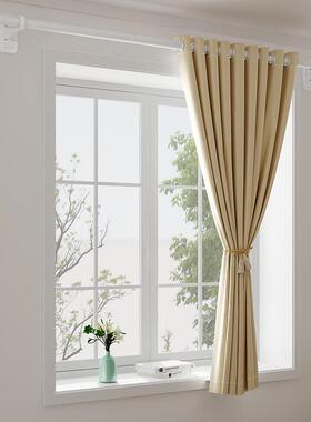 出经租房窗帘免打孔XCL装安室遮光窗帘杆一整套简易飘窗壁挂式济