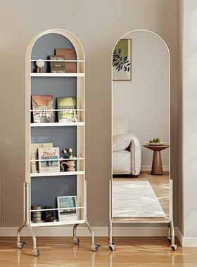 可移动架全身镜落中风收书纳古杂志架地书报展示置物NZL架旋转穿