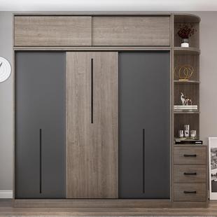 现简约衣柜用卧推拉家门实用儿童简易收代纳柜606子小户型板室木