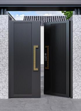 铝合金别墅庭门院铁艺村自建房院子大门铝农合金无品牌/栏户栅外