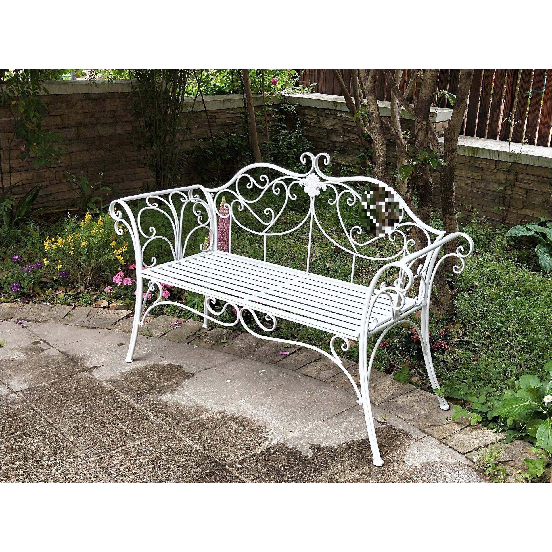 阳台长椅双人公园发椅欧金色结实铁休艺沙式床室内户GBM外闲茶几