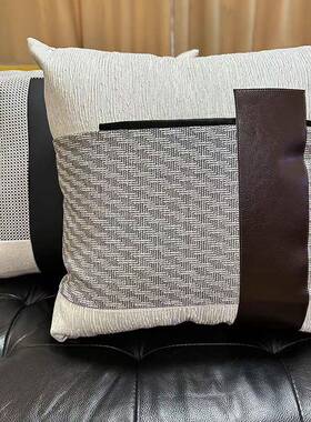 CZM9现代坐简约厚实床稳固加厚布料枕沙发客厅头靠枕套抱套靠背垫