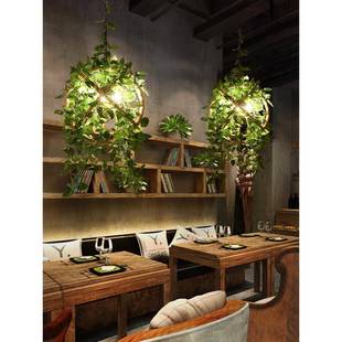 厂家胡桃植物吊古工风业41841酒馆吧台餐灯厅花店装饰创意个性灯