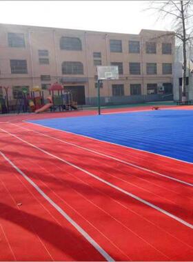 悬浮地板幼铺儿园户外设外室耐晒拼接运动地QYR板篮球胶场拼装橡