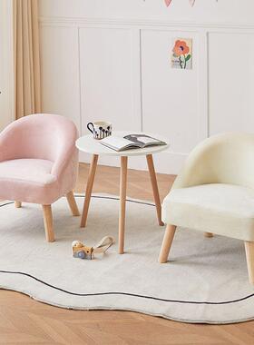 童沙发户儿型客厅宝宝沙发小椅休阳台闲QOZ小沙发单人阅读角懒人