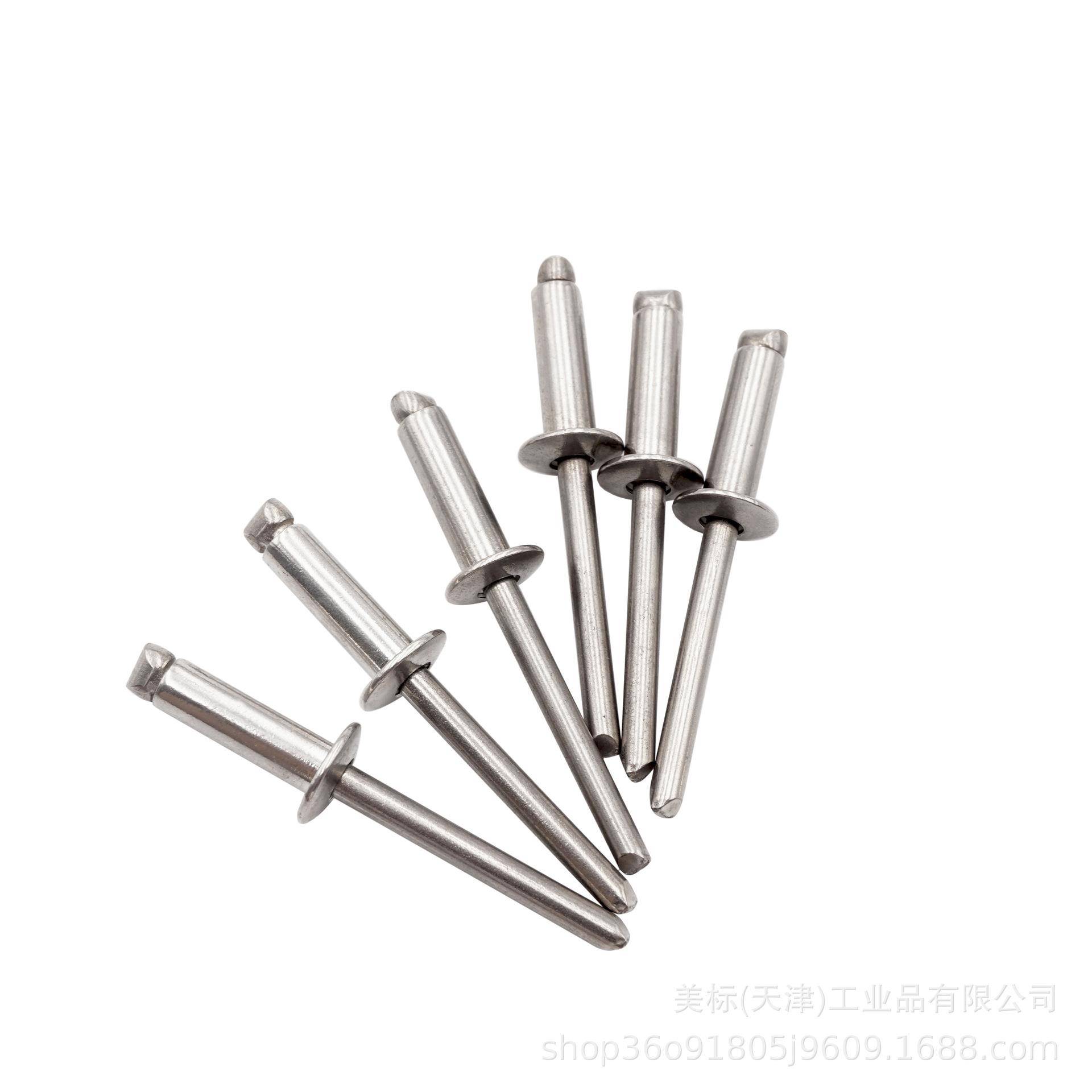304全不锈开钢口圆头抽芯拉钉GB12618铆.铆4拉卯876钉合页抽芯钉