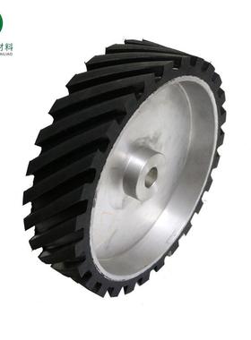 砂带机橡胶轮84526铝胶轮带金属打芯磨抛光轮光抛机砂轮砂带机铝