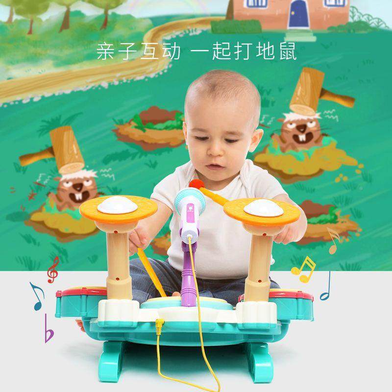 儿童GVC钢具琴架子鼓二合一玩初学者8启蒙士鼓乐器宝宝爵鼓3打岁