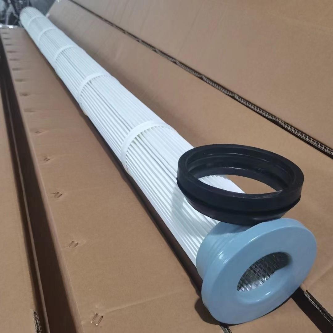 16电0滤*2000除尘芯滤筒钢厂替布袋覆膜防静滤材现代货符按需定制