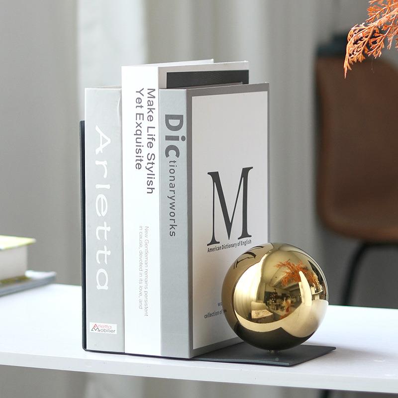 件简约现代书书架挡摆玄关客厅房酒柜电视柜EBO办公室轻奢样板装