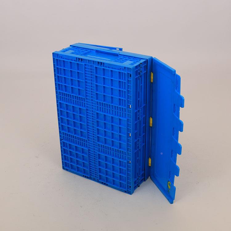 折叠箱带物流包装送箱盖家用运车TLA载杂物收纳箱折塑料叠箱