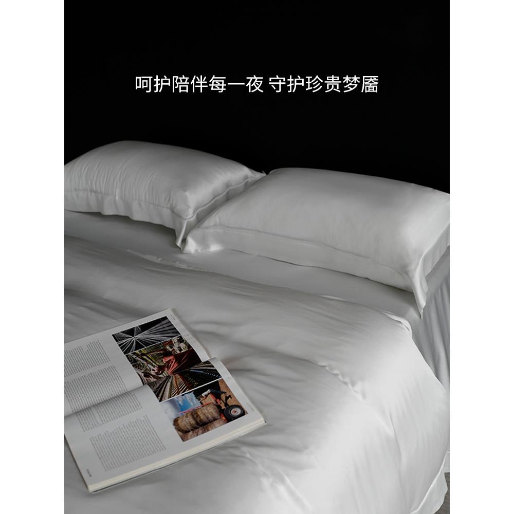 BT40姆米重磅真丝四件套夏季床上单被套桑V蚕F77J7798丝绸天丝床3