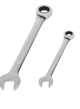 盾棘S018608-无品牌/S01832钢公制精抛光开两用加长快扳8-362mm