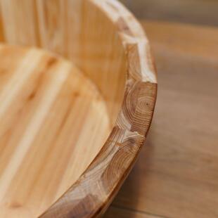 手洗澡盆香用盆圆工形新款 老OEI人 杉木木家盆泡脚木桶家用实老式