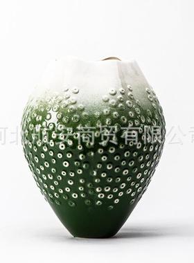 现代绿简约创艺意色果盘花瓶树HUH脂工品摆件样板楼房售处桌面饰