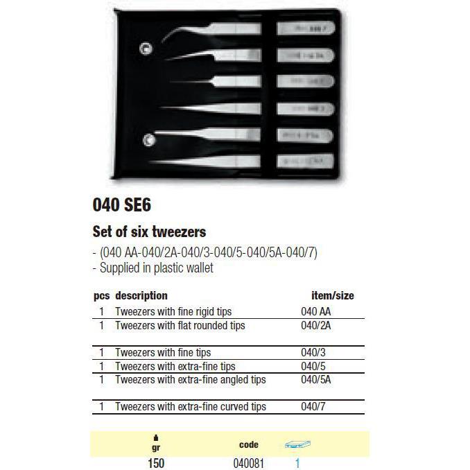 [VXX含税]US镊A乌沙E克6支装子套装04G0/S6