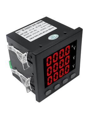 业TY泰194UE-X4三374相智能电压表LD显9示电表电力仪表数显表96*9