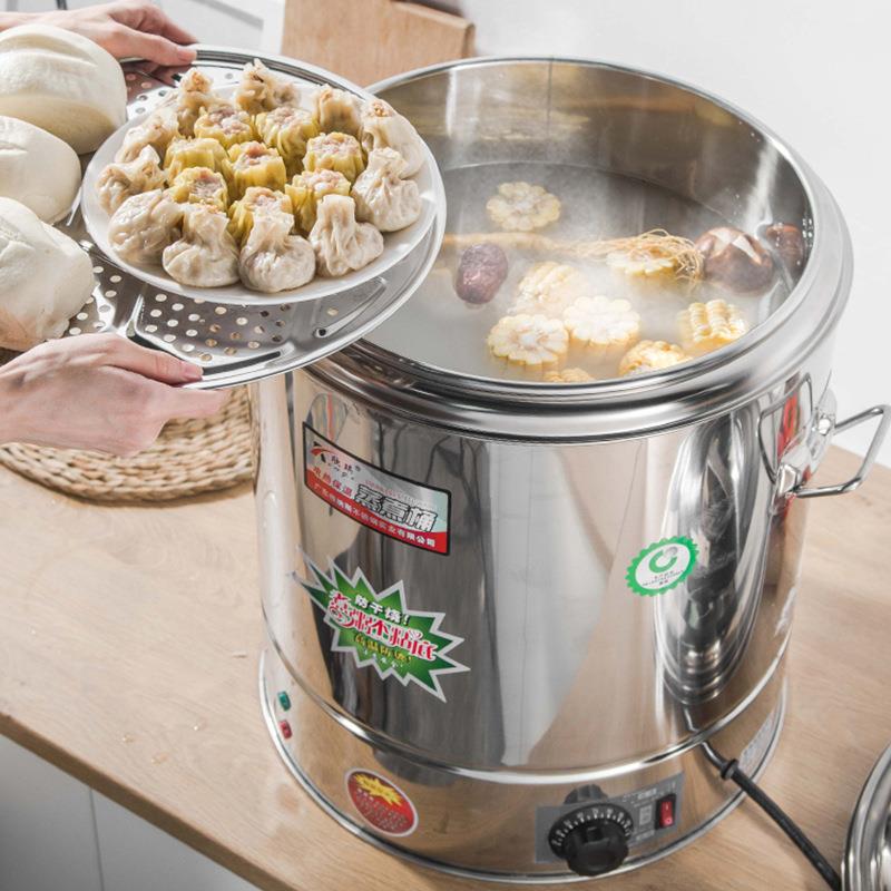 商用热保温桶大容煮量蒸煮不锈钢电双层粥汤桶面WS-ZZT煮桶开水桶