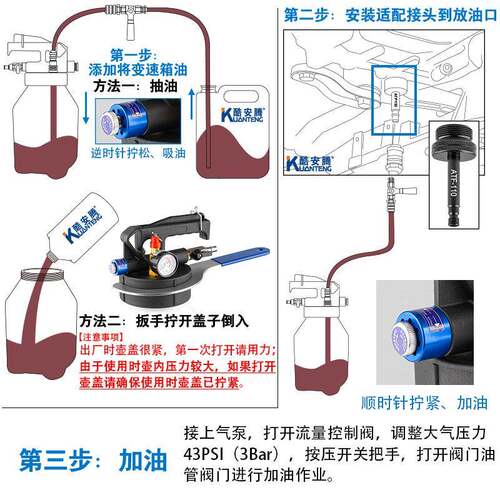 新6566款自动变速机箱波箱油注工气动油刹车油抽加油壶制动液具更