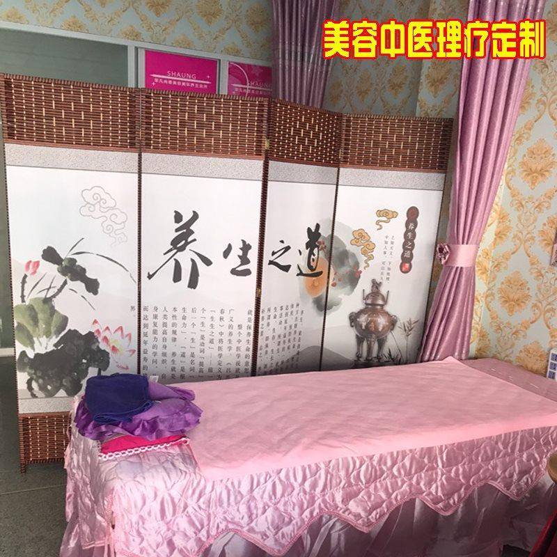 艺简易屏风隔断0656233墙折屏遮挡简现代折叠移动布玄挡关中式约