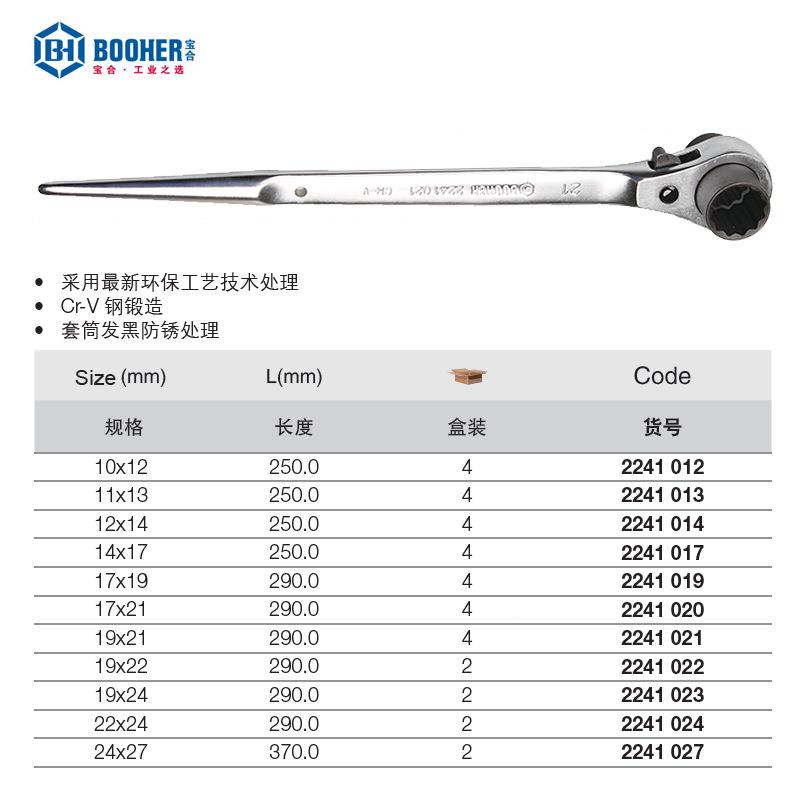 合工具TM-60024尖棘轮扳手尾快速双扳手向梅花宝套筒快动自动板手