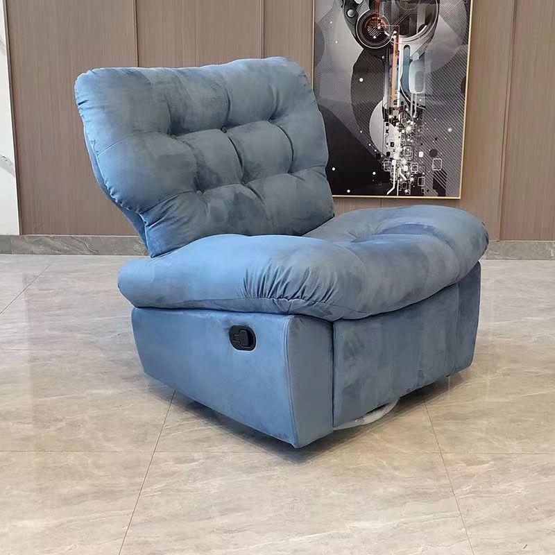 现1883用云朵懒人沙多功能单人旋转沙发家阳摇台躺椅客厅麂皮绒椅