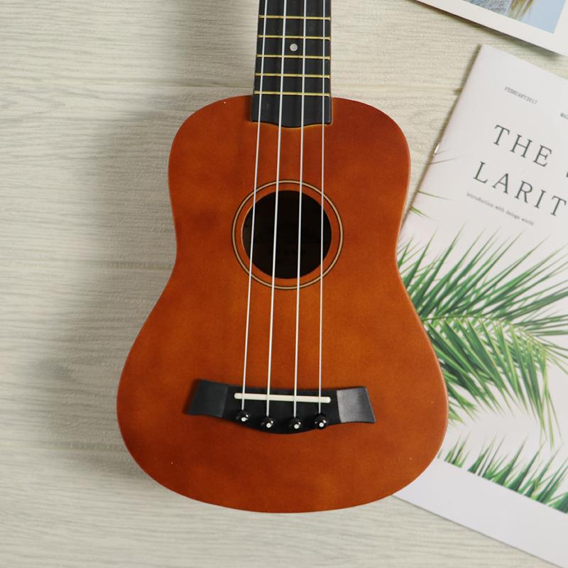 工21寸质尤克里里21寸彩色ukulele儿童四厂弦吉小他彩色乌克木丽