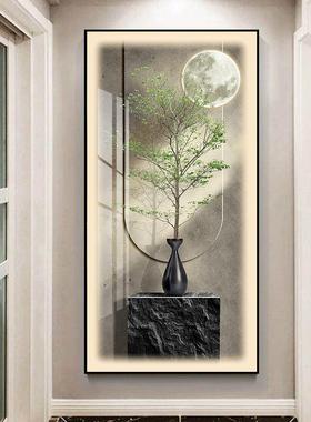 简约ld带e灯入户版玄关装饰过画简约现代挂画走廊尽头道壁94383画