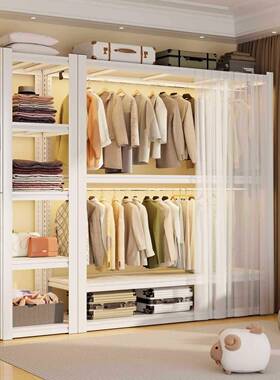 间仓库JIO货架衣柜可调节卧室钢衣制重衣型衣柜家用卧室帽金属挂