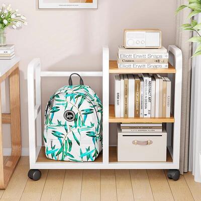 办公桌置物理架落地书架可移整架动桌边收纳工位YSK01160书桌置物