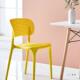 欧简约时尚 椅985料家用靠背椅子电脑椅餐厅餐洽谈桌椅北休闲椅塑
